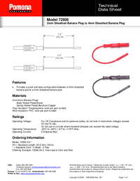 Thumbnail of document Data Sheet - 72936 2mm To 4mm Sheathed Banana Plugs